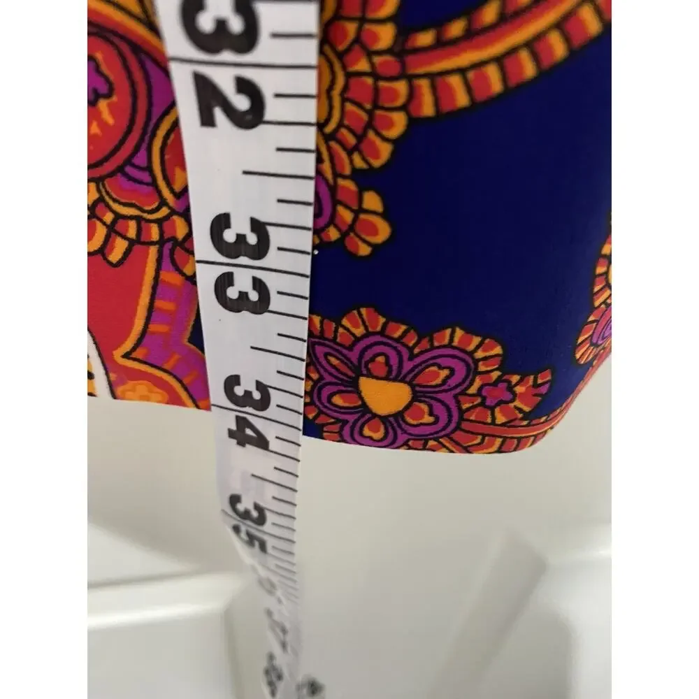 Jude Connally Ruffle Sleeve U Neckline Shift Dress Captiva Paisley S A003497 - Picture 5 of 5